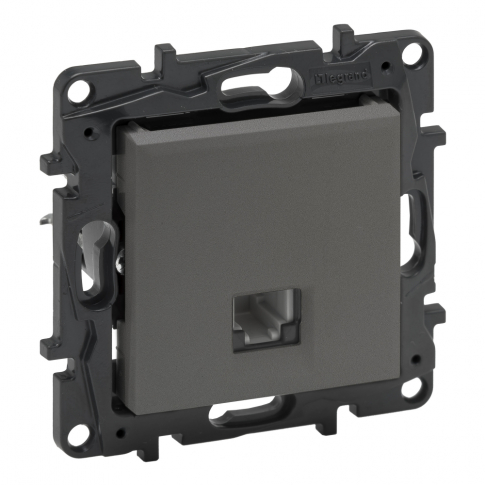LEGRAND - GNIAZDO TELEFONICZNE RJ11 STALOWY NILOE STEP - 863455