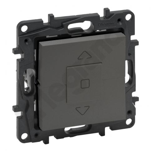 LEGRAND - ŁĄCZNIK STEROWANIA ROLETAMI 3-POZYCYJNY GÓRA-STOP-DÓŁ 6 AX STALOWY NILOE STEP - 863444