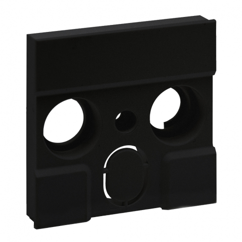 LEGRAND - PLAKIETKA GNIAZDA TV ZEWNĘTRZNYCH PRODUCENTÓW - 3 OTWORY- KOLOR CZARNY NILOE STEP - 863584