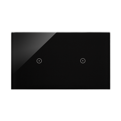 KONTAKT SIMON - Panel dotykowy S54 Touch, 2 moduły, 1 pole dotykowe + 1 pole dotykowe, zastygła lawa - DSTR211/73