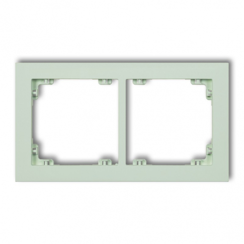 KARLIK - DECO Ramka uniwersalna podwójna z tworzywa Pastel Matt - 46DR-2