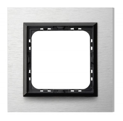 OSPEL - RAMKA POJEDYNCZA ALUMINIUM 4MM SZCZOTKOWANE ALUMINIUM SONATA - R-1RAC/62/25