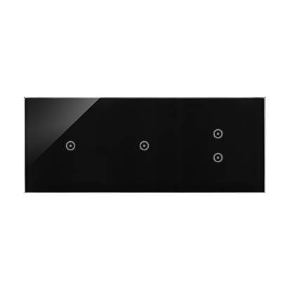 KONTAKT SIMON - Panel dotykowy S54 Touch, 3 moduły, 1 pole dotykowe + 1 pole dotykowe + 2 pola dotykowe pionowe, zastygła lawa - DSTR3113/73