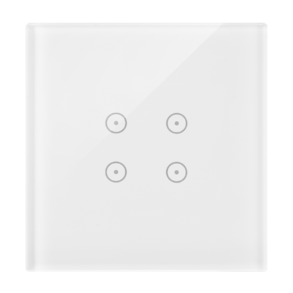 KONTAKT SIMON - Panel dotykowy S54 Touch, 1 moduł, 4 pola dotykowe, biała perła - DSTR14/70