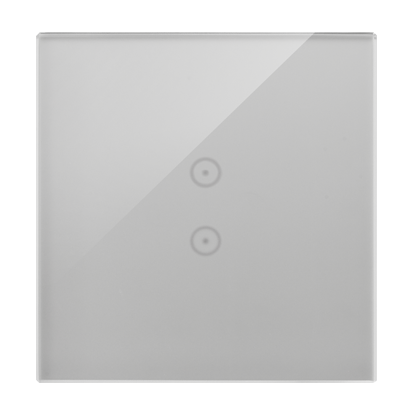 KONTAKT SIMON - Panel dotykowy S54 Touch, 1 moduł, 2 pola dotykowe pionowe srebrna mgła - DSTR13/71