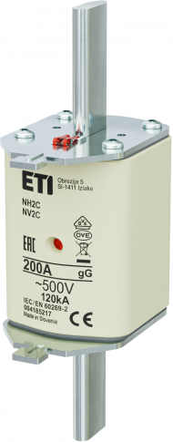 ETI - WKŁADKA TOPIKOWA NH - ZWŁOCZNA / KOMBI NH2C GG 200A/500V - 004185217
