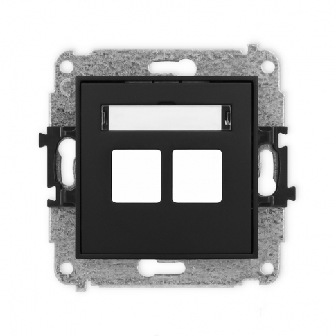 KARLIK - MINI METALIC GNIAZDO PODW.BEZ MODUŁU (STANDARD KEYSTONE) 12MGM-2P - 12MGM-2P