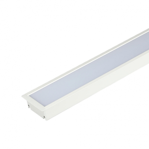V-TAC -  40W Oprawa Liniowa LED Podtynkowa / Chip SAMSUNG / Barwa:4000K / 5 Lat gwarancji / Obudowa: Biała - 382