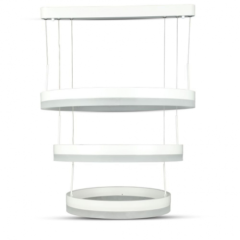 V-TAC - VT-82-3D 92W Lampa Wisząca LED / Barwa:3000K/ Ściemniana / Biały - 3989
