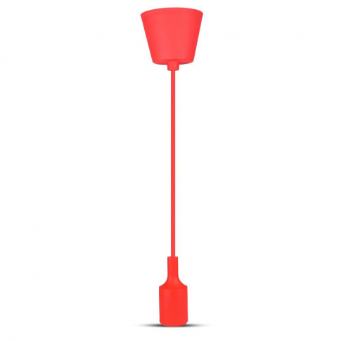 V-TAC -  Lampa Wisząca / Trzonek:E27/ Czerwony - 3480