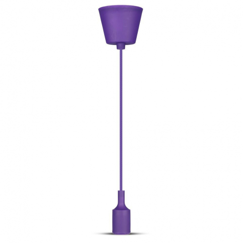 V-TAC -  Lampa Wisząca / Trzonek:E27/ Purpurowy - 3483