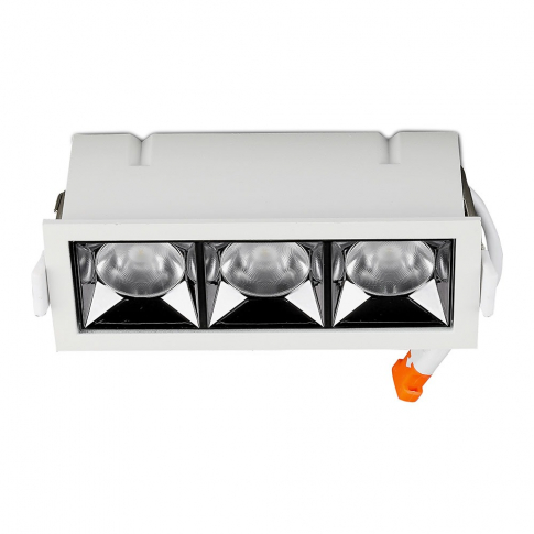 V-TAC - VT-2-12 12W Oprawa wpuszczana reflektor LED / Chip SAMSUNG / Barwa:2700K / Kąt 12' - 975