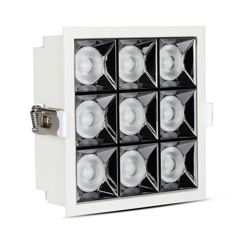 V-TAC - VT-2-36 36W Oprawa wpuszczana reflektor LED / Chip SAMSUNG / Barwa:2700K / Kąt 38' - 999