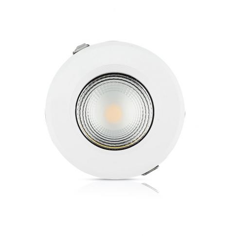 V-TAC -  10W Oprawa wpuszczana reflektor LED / Barwa:3000K / HIGH LUMEN - 1270