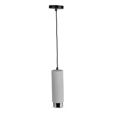 V-TAC - VT-864 Oprawa / Trzonek:GU10 / Gips / Szary-Chrom - 3135