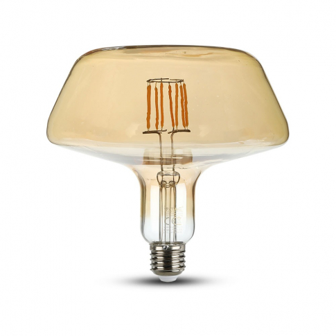 V-TAC - VT-2308 8W T180 Żarówka LED Filament / Klosz Bursztynowy / Barwa:2200K / Trzonek:E27 - 2790