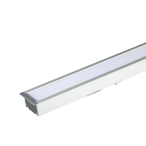 V-TAC - VT-7-41 40W Oprawa Liniowa LED Podtynkowa / Chip SAMSUNG / Barwa:6400K / 5 Lat gwarancji / Obudowa: Srebrna - 603