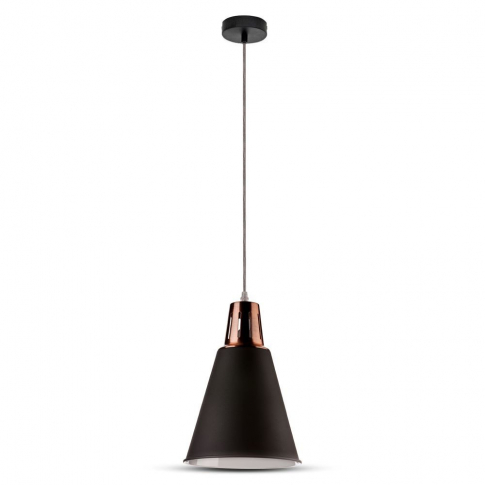 V-TAC - VT-7520 60W Lampa wisząca / Miedź + Czarny / Trzonek:E27 - 3700
