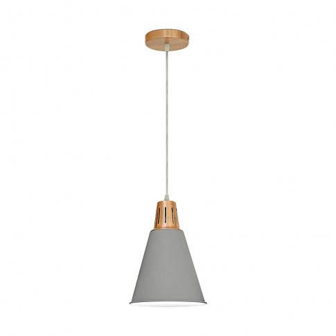 V-TAC - VT-7520 60W Lampa wisząca / Miedź + Szary / Trzonek:E27 - 3701