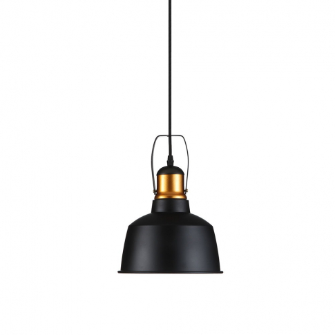 V-TAC - VT-7422 Lampa wisząca / Retro / Klosz: Aluminium / Czarny + Złoto - 3728