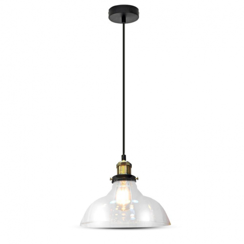 V-TAC - VT-7210 Lampa wisząca / Klosz: Transparentny - 3730
