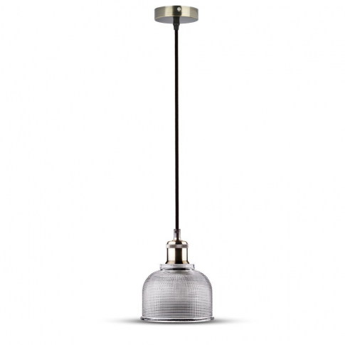 V-TAC - VT-7150 Lampa wisząca / Klosz: Transparentne szkło / zwis 150 cm - 3733