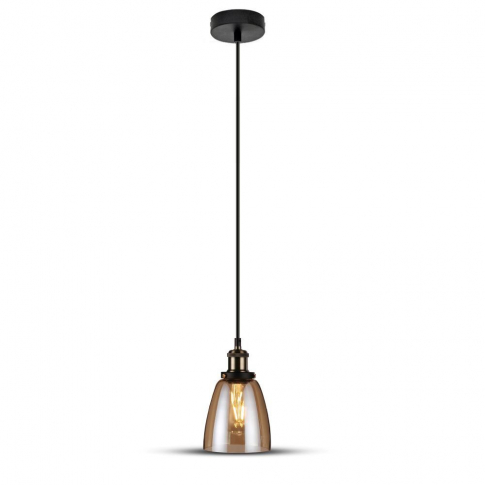 V-TAC - VT-7140 Lampa wisząca / Klosz: Bursztynowe szkło - 3736