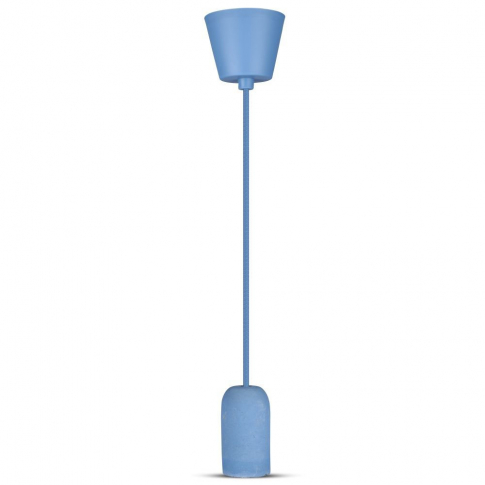 V-TAC - VT-7668 Lampa Wisząca / Trzonek:E27 / Gips / Niebieski - 3744
