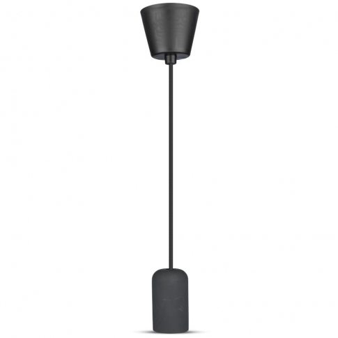 V-TAC - VT-7668 Lampa Wisząca / Trzonek:E27 / Gips / Czarny - 3747