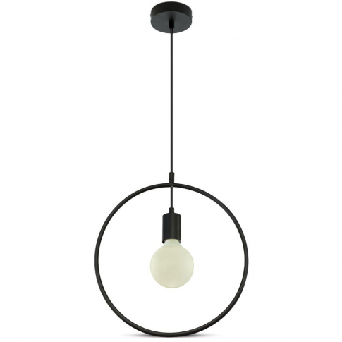 V-TAC - VT-7322 Lampa wisząca / Koło / Czarny  - 3836
