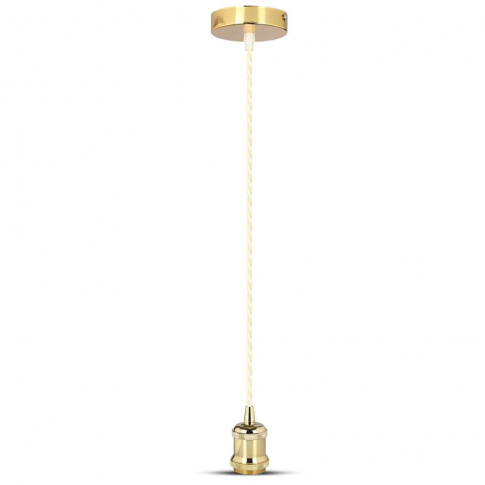 V-TAC - VT-7555 Lampa wisząca / Retro / Trzonek:E27 /Złoty - 3844