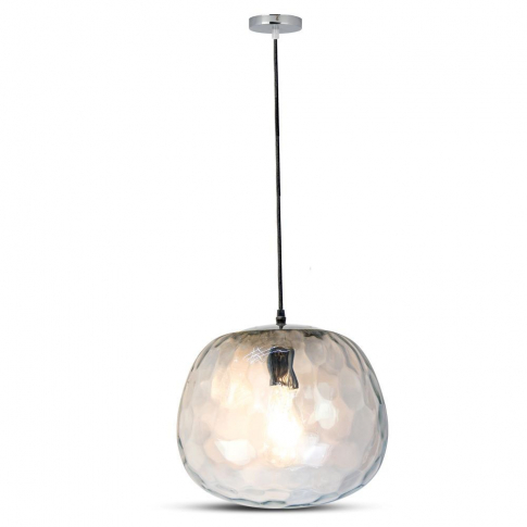 V-TAC - VT-7254 Lampa Wisząca / Klosz: Szkło / Czarny/ Średnica: 250 - 3882