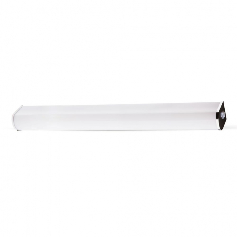 V-TAC - VT-7010 10W Kinkiet / Klosz: Mleczny / Chrom / Barwa:6400K / IP44 - 3917