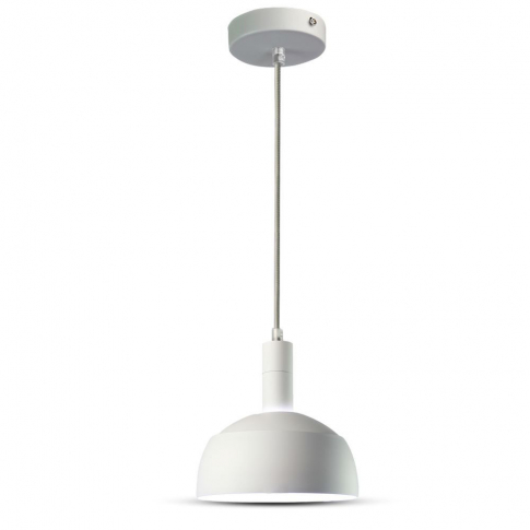 V-TAC - VT-7100 Lampa Wisząca / Regulowany kąt / Klosz: Aluminium / Trzonek:E14 / Biały - 3920