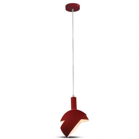 V-TAC - VT-7100 Lampa Wisząca / Regulowany kąt / Klosz: Aluminium / Trzonek:E14/ Czerwony - 3924