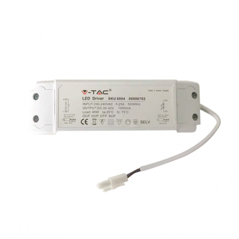 V-TAC - 45W Zasilacz do Paneli LED / IC Linear - 6004