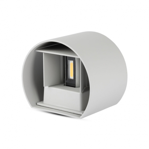 V-TAC - VT-756 6W Kinkiet walec LED / CHIP BRIDGELUX / Barwa:3000K / Szary - 7083