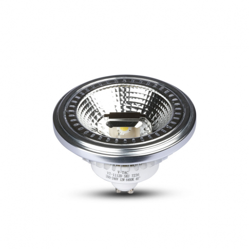 V-TAC - VT-1112D 12W AR111 LED SPOTLIGHT / Barwa:6000K / Trzonek:GU10 / Ściemniana - 7236