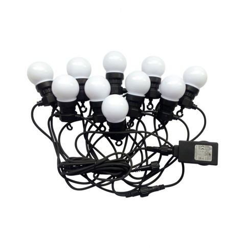 V-TAC - VT-70510 0.5W Girlanda LED / Długość: 5mb / Ilość żarówek: 10x0,5 / Barwa:6000K / Zasilanie:24V - 7437