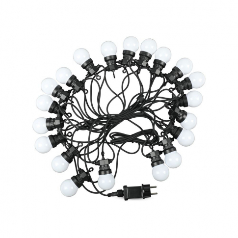 V-TAC - VT-71020 0.5W Girlanda LED / Długość: 10mb / Ilość żarówek: 20x0,5 / Barwa:6000K/ Zasilanie:24V - 7440