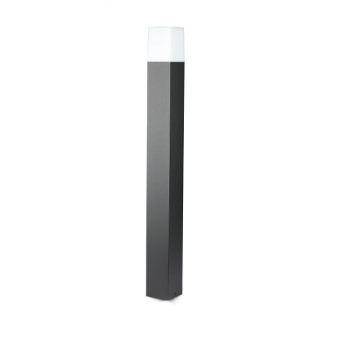V-TAC - VT-7615 Słupek ogrodowy 800 mm GU10 / Kształt: Kwadrat / Obudowa: Czarny / IP54 - 7565