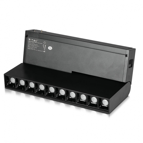 V-TAC - VT-4220 10*2W Lampa liniowa LED na szynoprzewód MAGNETIC / Barwa:3000K / Czarny / IP20 / Zasilanie:24V  - 7964