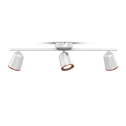 V-TAC - VT-818 18W Lampa sufitowa 3 x 6 / Barwa:4000K / Biały - Pierścień miedź - 8260