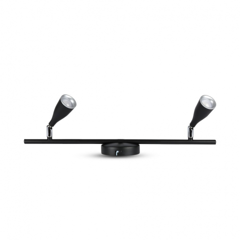 V-TAC - VT-810 9W Lampa sufitowa 2 x 4.5 / Barwa:3000K / Czarny - 8267