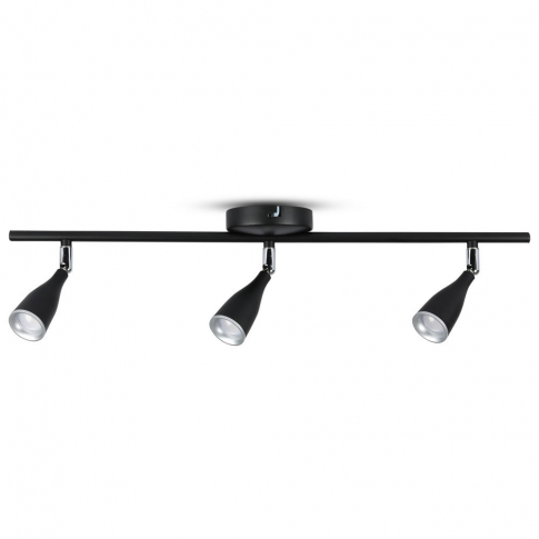 V-TAC - VT-813 13.5W Lampa sufitowa 3 x 4.5 / Barwa:3000K  / Czarny - 8271