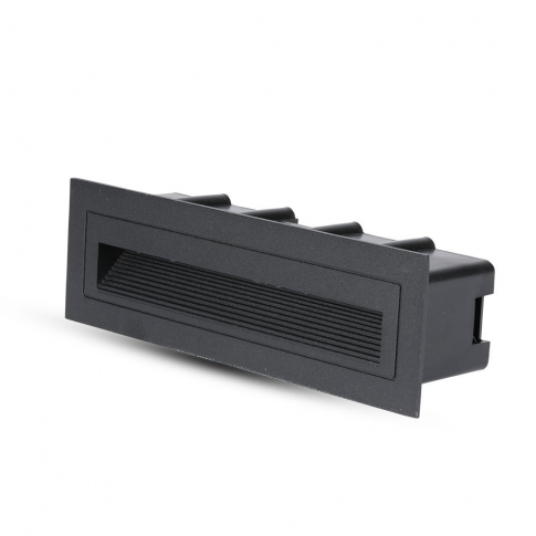 V-TAC - VT-856 6W Oprawa Schodowa LED / Barwa:4000K / Obudowa: Czarna - 8349