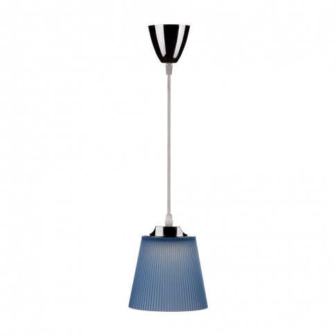 V-TAC -  7W Lampa wisząca / Barwa:4000K / Klosz: Niebieski / Chrom - 8506