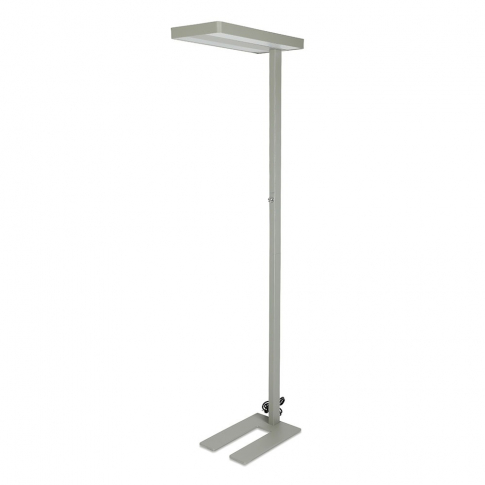 V-TAC - VT-8500 80W Lampa podłogowa LED/ Ściemnianie pokrętłem / Barwa:4000K / Obudowa: Srebrna - 8523