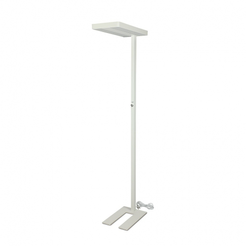 V-TAC - VT-8500 80W Lampa podłogowa LED/ Ściemnianie pokrętłem / Barwa:4000K / Obudowa: Biała - 8524