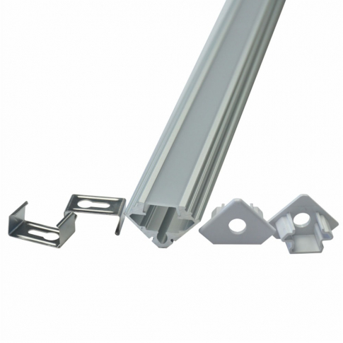 V-TAC - VT-7104 Profil Aluminiowy do paska LED / 2000mm / Klosz: Mleczny / Opk. 2 szt. - 9956